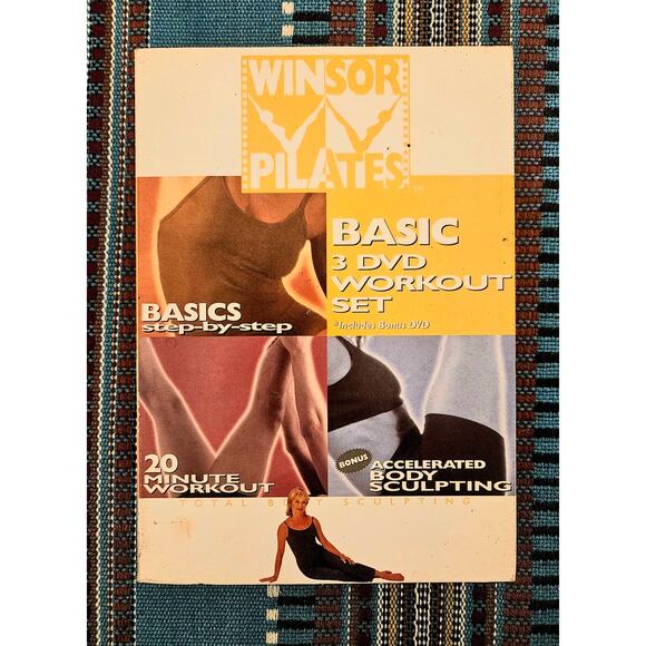 Windsor Pilates Basic Workout(3)DvD Set(20) Min Total Body Sculpting - Picture 1 of 4
